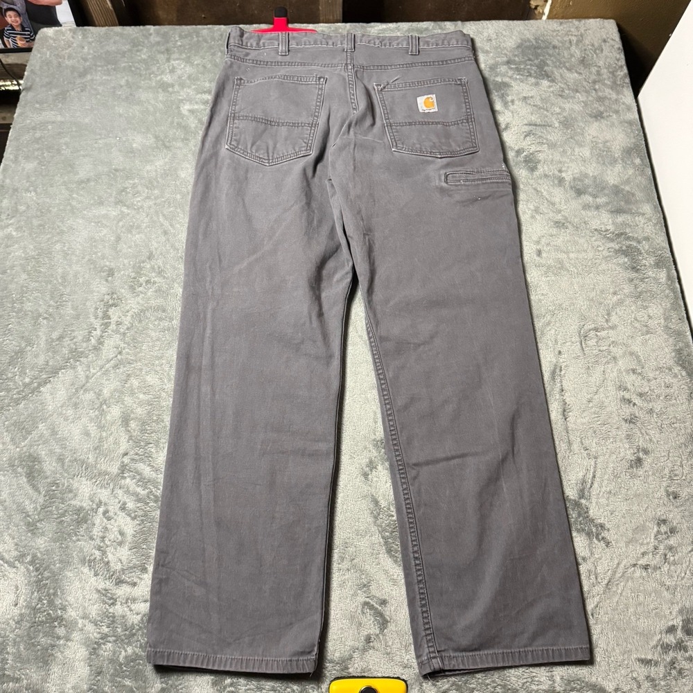 Carhartt‎ Carpenter Gray Workwear Pants Relaxed Fit Size 34x30 Skater Grunge - Picture 5 of 10
